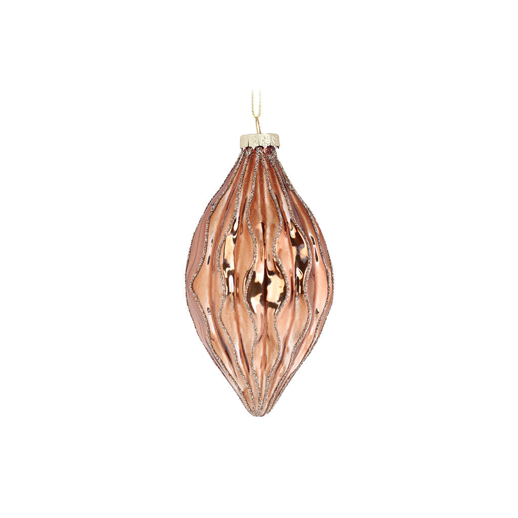 13CM TEXTURED BRONZE DROPLET