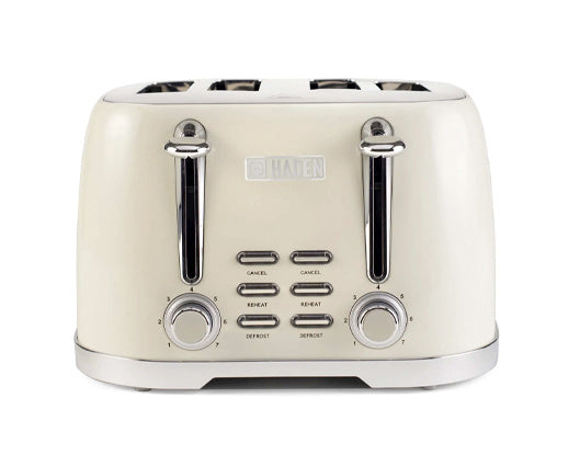 HADEN- Brighton Cornish Cream - 4 Slice Toaster