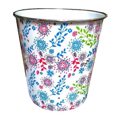 Plastic Pattern Round Bin