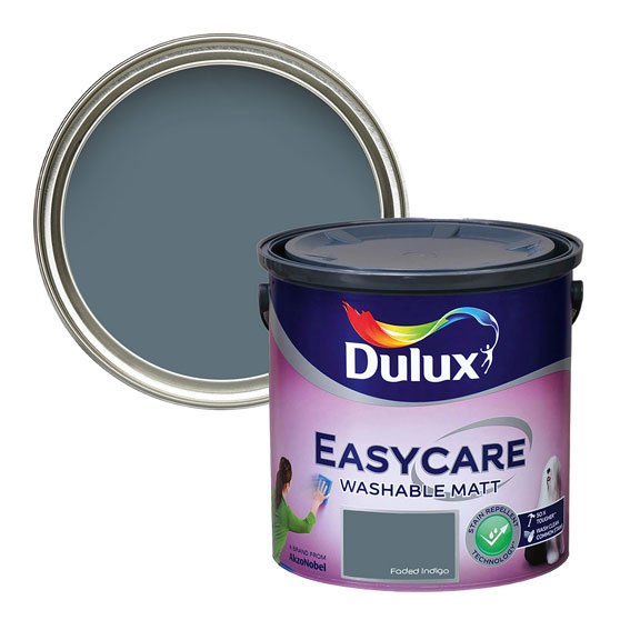 2.5 Ltr  Faded Indigo  - Dulux Easycare Washable Matt