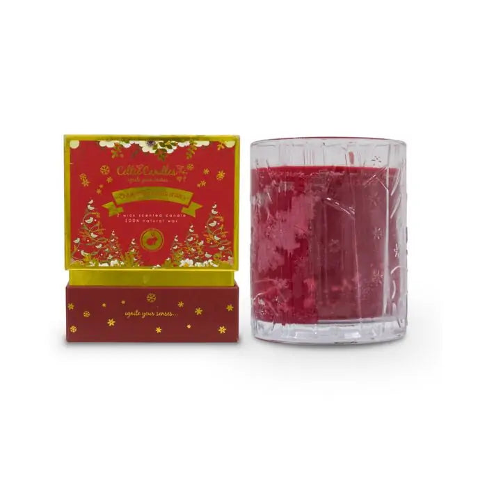 DOUBLE WICK CINNAMON & WINTER BERRY  - Celtic Candles