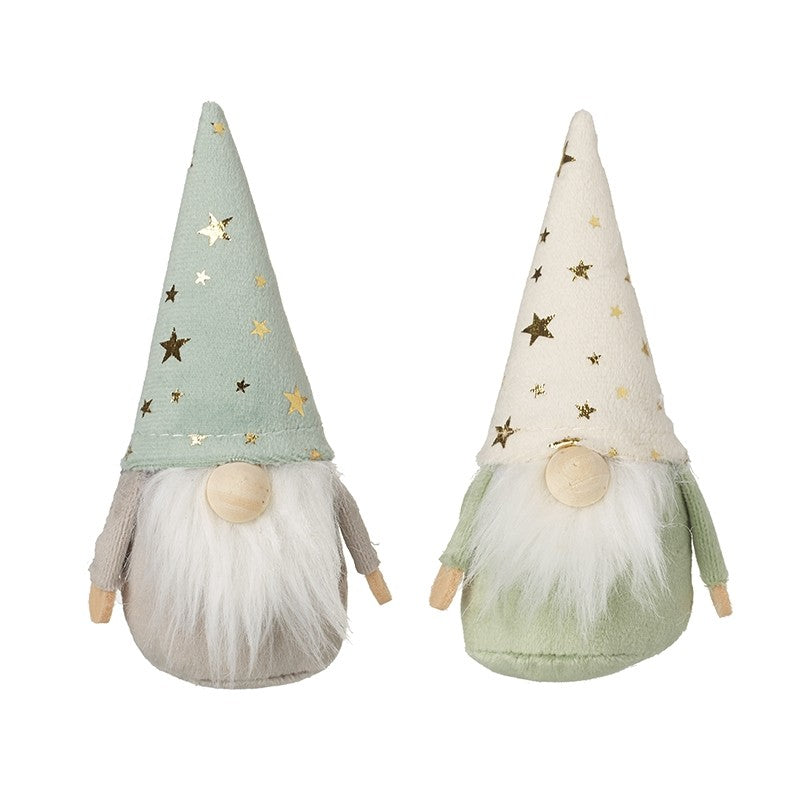 Sitting Gonks With Gold Star Hats Mix (6x5x12cm)