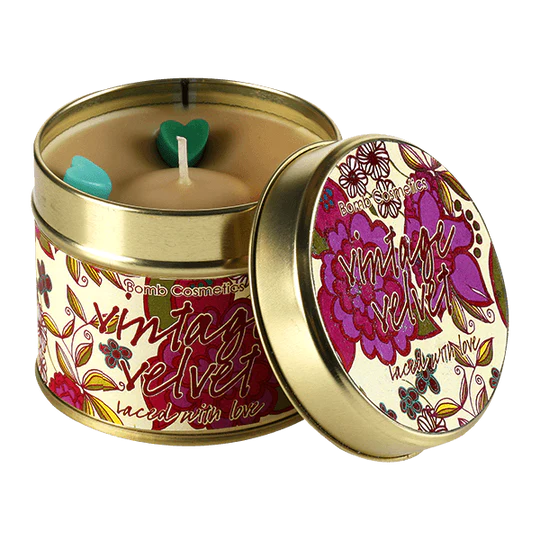 Vintage Velvet Tinned Candle
