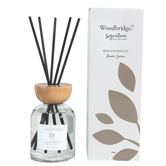 Pure Linen Filled Reed Diffuser by Woodbridge -  200ml