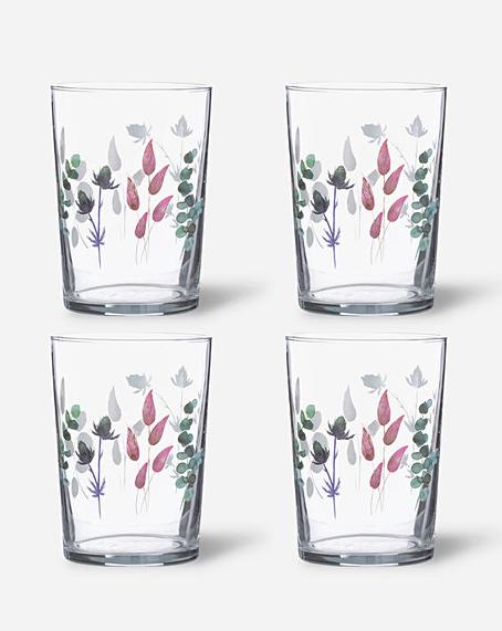 4 glasses - Meadow Tumblers 52cl