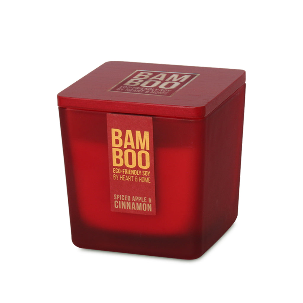 BAMBOO – Spiced Apple & Cinnamon- Large Candle 210g.