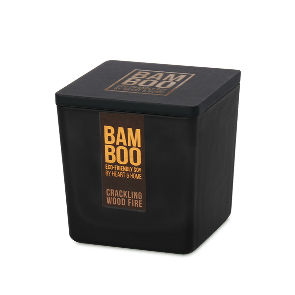 BAMBOO –  Crackling Wood Fire –  Large Candle 210g