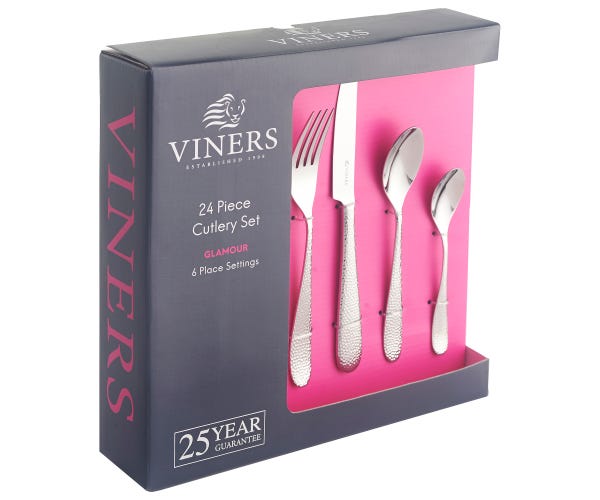 Viners Glamour 24Pce Cutlery Set