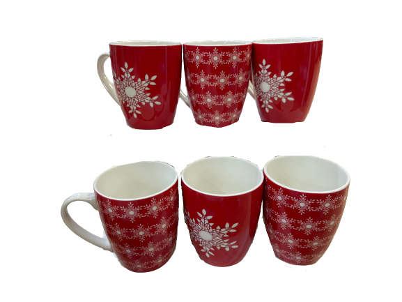 Christmas Pudding Mug Set of 4