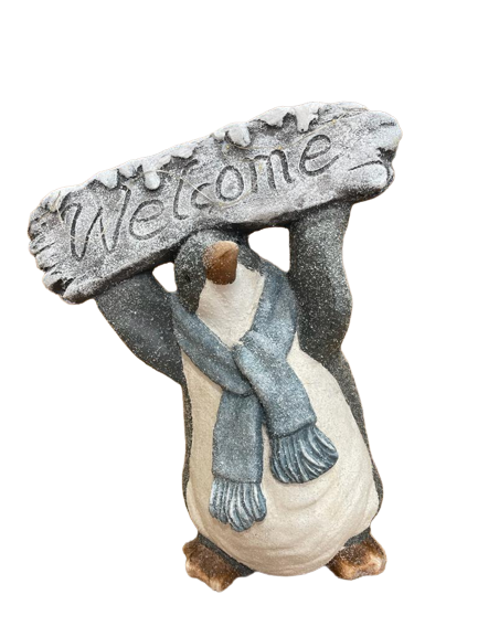 Welcome Pinguin Decoration