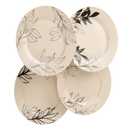 Belleek Living Minimal Floral Tea Plates Set of 4
