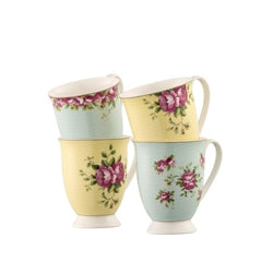 Aynsley Archive Rose Mug Set