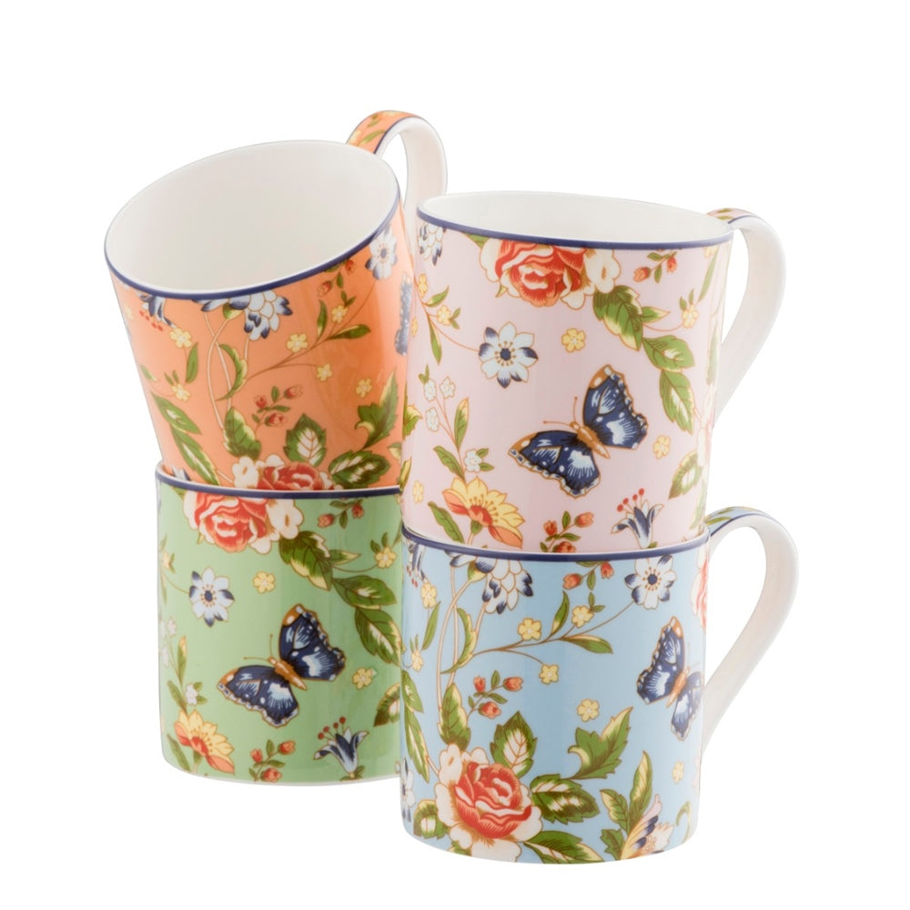 Aynsley Cottage Garden Winsor Mug Set of 4