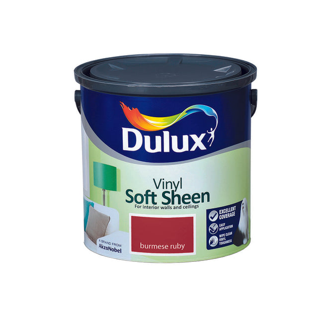 Dulux Vinyl Soft Sheen Burmese Ruby  2.5L