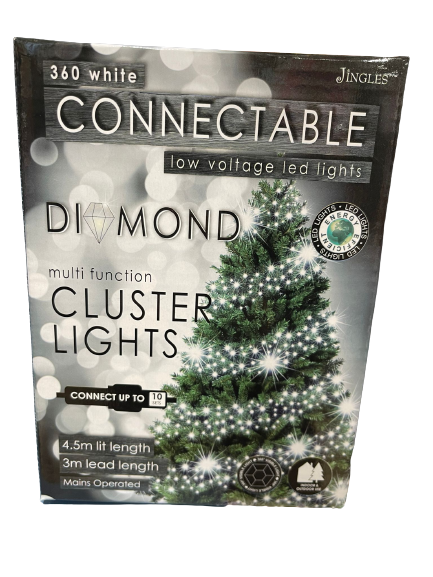 360 White Diamond Cluster Connectable LED.