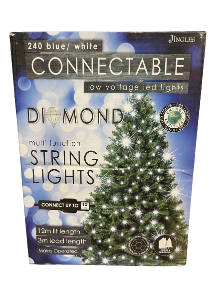 240 LED Blue/White Diamond Connectable