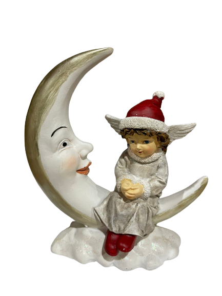 15cm - White Angel Moon