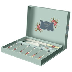 Aynsley Archive Rose Pastry Set