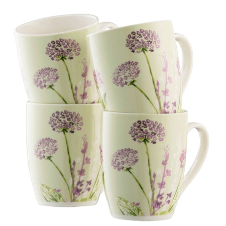 Aynsley Floral Spree 4 Mugs Set
