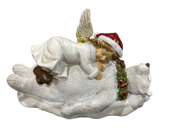 13cm - White Angel Bear