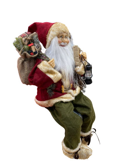 45 cm - Standing Santa with Present