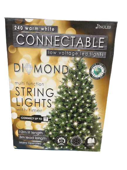 240 LED Warm White Diamond Connectable