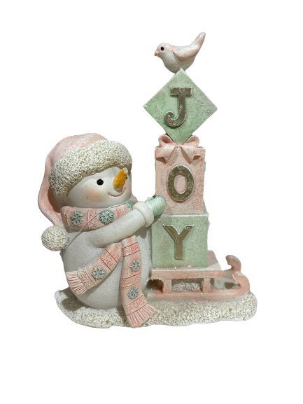 13cm- Joy Snowman Figure