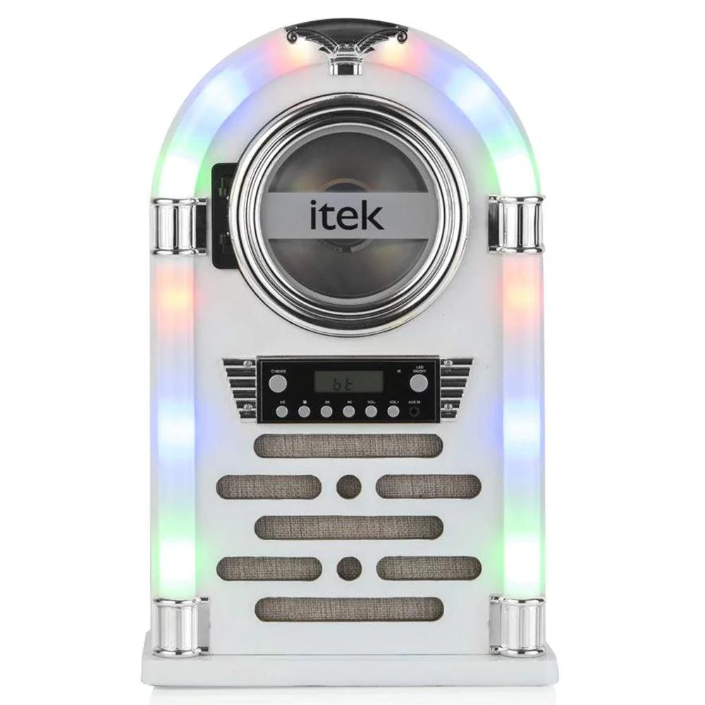 Itek Jukebox with CD Player, Bluetooth & FM Radio