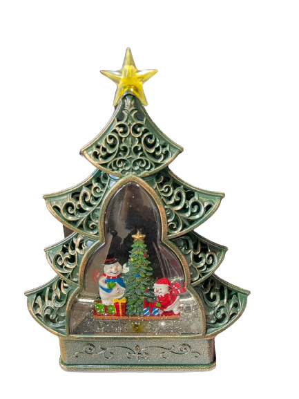 Tree Spinner Snowman Scene