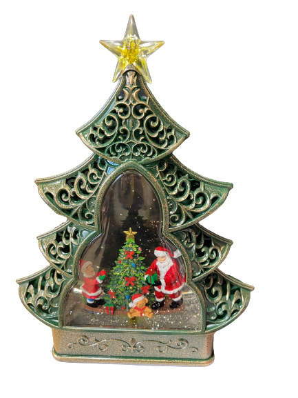 Tree Spinner Snowman Scene