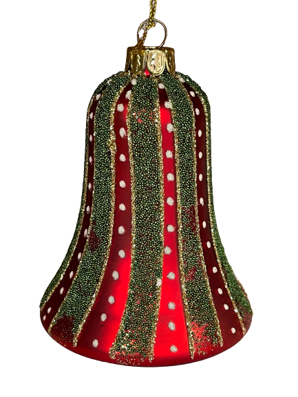 Red Green Decorated Bell