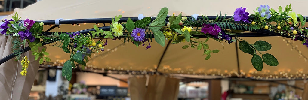 Purple Hydrangea Flower Garland 150cm