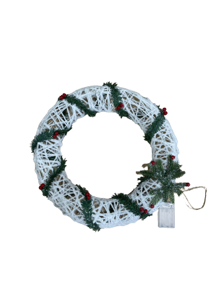 SnowTime Wreath With Lights