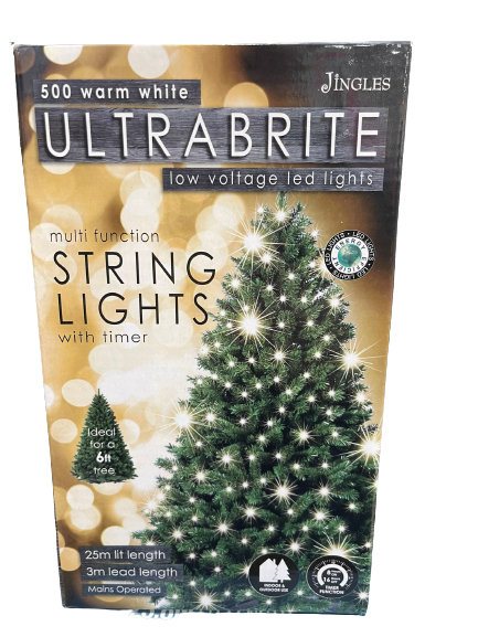 500L Warm White Led Ultra Bright Lights Timer