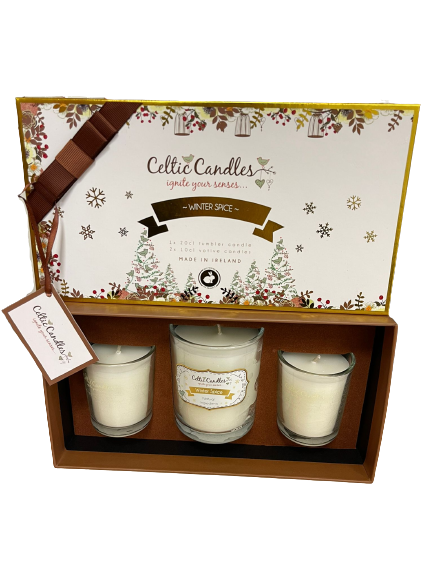 Celtic Candles- Gift Box - Mini Christmas Winter Spice