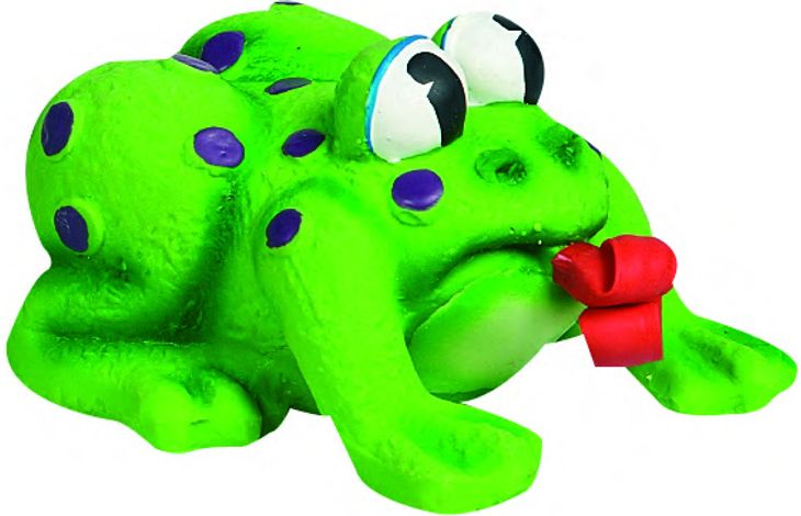 DOG TOY - LATEX FROG POP-UP TONGUE