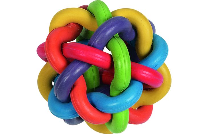 DOG DOG - DT RUBBER SPACO BALL COLOURFUL DIA.