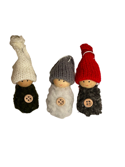 Asstd Hanging Woolly Figures