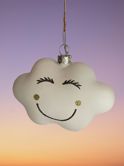 7cm White Cloud Ornament