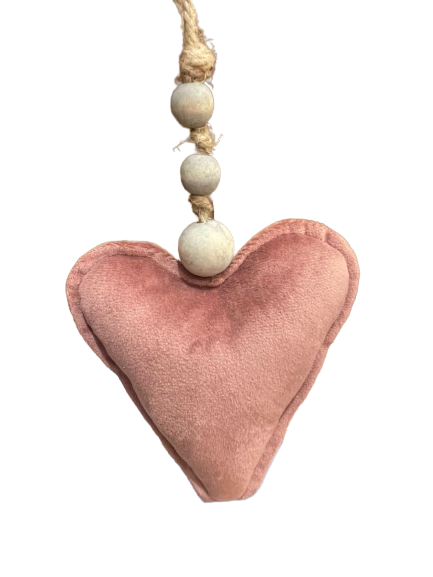 Fabric Hanging Heart Mix