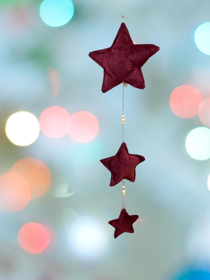 Red Metal Hanging Bells