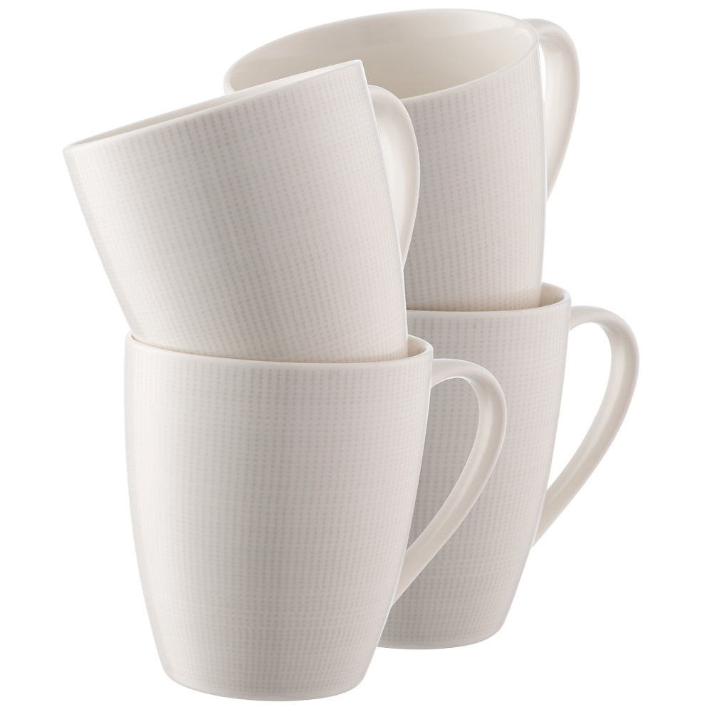 Aynsley Spots & Dots 4 Mugs Warm Grey