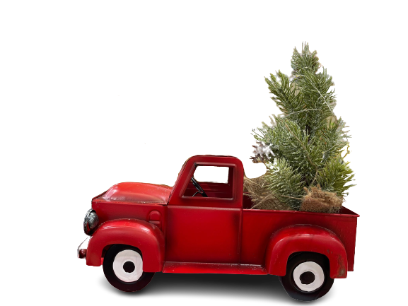 28 cm -Puc Up Truck With Tree