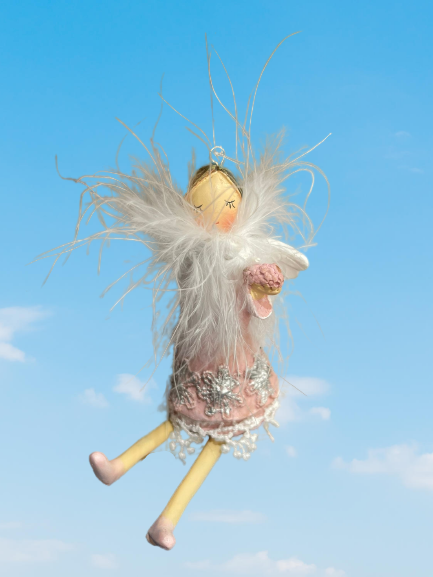 Angel With Fluffy Scarf