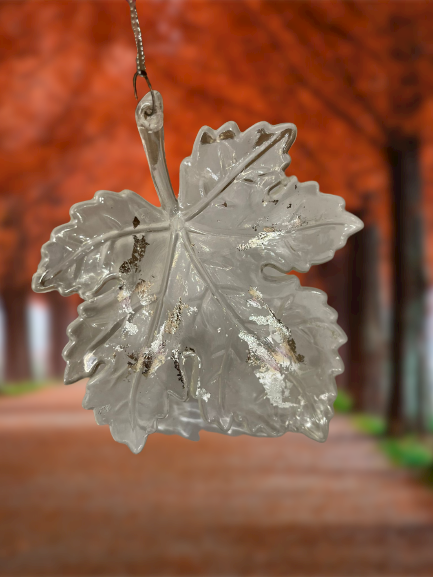 13cm - Acrylic Leaf Metallic