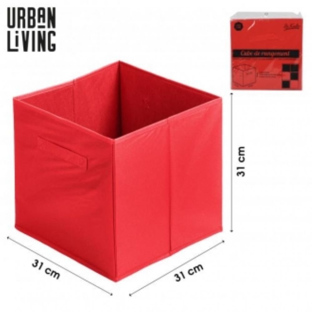 Foldable Storage Box Red (W)31x(L)31x(H)31cm