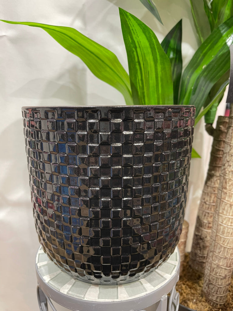 daan pot round black 20X21cm
