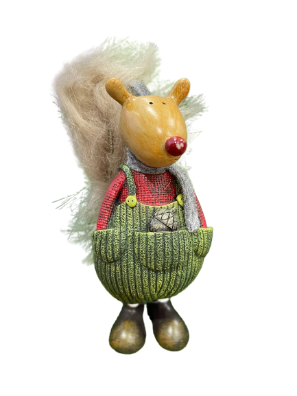 Resin Acorn Squirrel Asstd