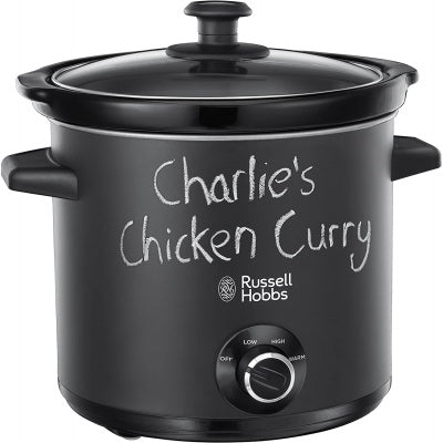 Russell Hobbs 32 Chalkboard Slow Cooker, 3.5 L, Black