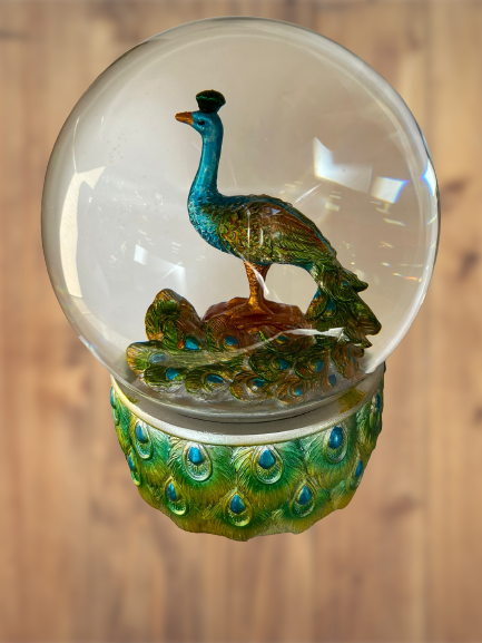 Peacock Snowglobe